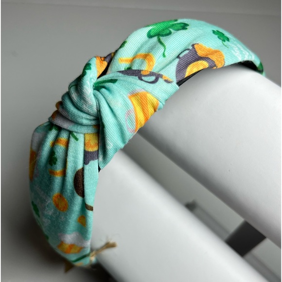 ☘️ Lucky St Patty’s Day HEADBAND | New! | KNOTTED TOP - Picture 8 of 11